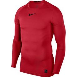 Nike Koszulka męska M NP TOP LS COMP czerwona r. L (838077 657). Czerwone koszulki sportowe męskie Nike, l. Za 111,26 zł.