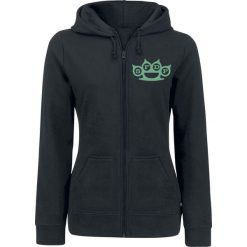 Bluzy damskie: Five Finger Death Punch Lady Muerta Bluza z kapturem rozpinana damska czarny