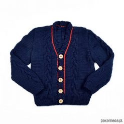 Swetry chłopięce: Sweter Royal Blue Merynos Dzięcięcy