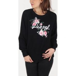 Diesel F-Sven Flower Bluza Czarny. Czarne bluzy damskie Diesel, xs, z nadrukiem, z bawełny, bez rękawów, bez kaptura. Za 516,95 zł.