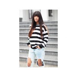 Bluza w pasy Stripe Limited. Szare bluzy damskie marki Elevenstory, bez wzorów, z bawełny, bez rękawów, bez kaptura. Za 170,00 zł.