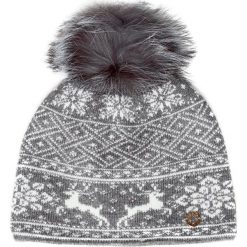 Czapka GRANADILLA REINDEERIE Print|Szary. Szare czapki damskie marki Granadilla, na zimę, bez wzorów, z dzianiny. W wyprzedaży za 248,00 zł.