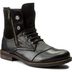 Buty zimowe męskie: Kozaki LANQIER – 41A414 Czarny