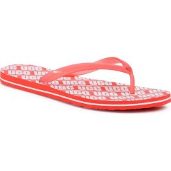 Japonki UGG - W Simi 1111058 Pcrl. Czerwone klapki damskie Ugg, bez wzorów, z tworzywa sztucznego, bez obcasa. W wyprzedaży za 129,00 zł.