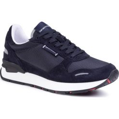 Sneakersy EMPORIO ARMANI - X4X303 XM324 R820 Navy/Midnight. Niebieskie sneakersy męskie Emporio Armani, na co dzień, bez wzorów, z zamszu, klasyczne, bez zapięcia. W wyprzedaży za 499,00 zł.