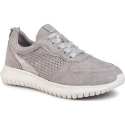 Sneakersy CAPRICE - 9-23751-24 Grey Comb 210. Szare półbuty damskie Caprice, bez wzorów, ze skóry, bez obcasa, bez zapięcia. W wyprzedaży za 199,00 zł.