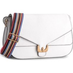 Torebka COCCINELLE - BM2 Ambrine Rainbow E1 BM2 12 03 01 Blanche 010. Białe listonoszki damskie marki Coccinelle. W wyprzedaży za 1259,00 zł.