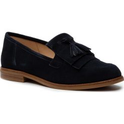 Lordsy CAPRICE - 9-24204-22 Ocean Suede 857. Niebieskie półbuty damskie marki Caprice, ze skóry, bez obcasa. Za 299,90 zł.
