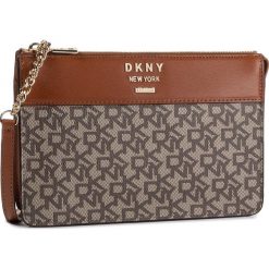 Torebka DKNY - Ava Top Zip Cbody T& R93EJD69 Ecru/Crml 4EE. Pomarańczowe topy damskie DKNY, z aplikacjami, ze skóry ekologicznej, bez kołnierzyka. W wyprzedaży za 429,00 zł.
