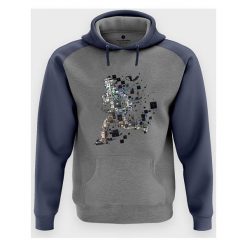Bluza męska dwukolorowa Running. Bluzy męskie MegaKoszulki, m, bez wzorów, z kapturem, bez rękawów. Za 114,90 zł.