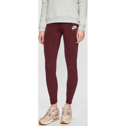 Nike - Legginsy. Brązowe spodnie damskie Nike, s, z elastanu. Za 199,90 zł.