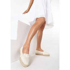 Beżowe Espadryle Aqialora. Brązowe espadryle damskie Born2be, bez wzorów, bez obcasa. W wyprzedaży za 79,99 zł.