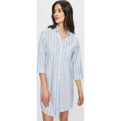 Lauren Ralph Lauren - Koszula nocna. Niebieskie piżamy damskie Lauren Ralph Lauren, s, bez wzorów, z bawełny, bez rękawów. W wyprzedaży za 199,90 zł.