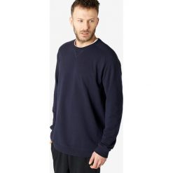 Bluza Gym & Pilates 120 męska. Niebieskie bluzy męskie DOMYOS, xl, bez wzorów, z elastanu, bez kołnierzyka, bez rękawów, bez kaptura. Za 44,99 zł.