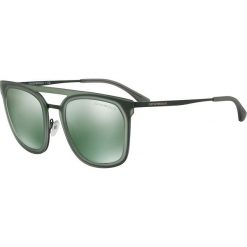 Emporio Armani - Okulary EA2062.31276R.54.M. Zielone okulary przeciwsłoneczne męskie Emporio Armani, z materiału. W wyprzedaży za 429,90 zł.