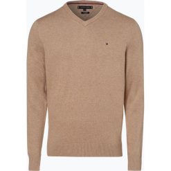 Tommy Hilfiger - Sweter męski z dodatkiem kaszmiru, zielony. Zielone swetry klasyczne męskie TOMMY HILFIGER, m, z dzianiny. Za 449,95 zł.
