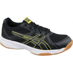 Buty do siatkówki Asics Upcourt 3 M 1071A019-003. Czarne buty sportowe męskie Asics, z materiału, bez zapięcia, do siatkówki. W wyprzedaży za 269,00 zł.