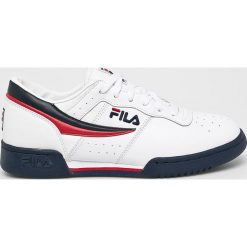 Fila - Buty Original Fitness Low. Białe buty fitness męskie marki Fila, z materiału, na sznurówki. W wyprzedaży za 299,90 zł.