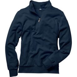 Bluza ze stójką bonprix granatowy. Niebieskie bluzy męskie bonprix, s, bez wzorów, ze stójką, bez rękawów, bez kaptura. Za 69,99 zł.