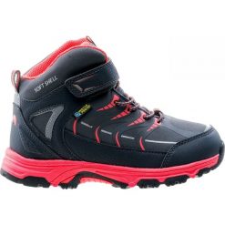 Buciki niemowlęce chłopięce: ELBRUS Buty Dziecięce Savas Mid WP Jr Dark Grey/Coral/Silver r. 29 (4262