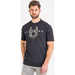 T-SHIRT ZARAGOVA john richmond. Czarne t-shirty męskie John Richmond, xxl, bez wzorów, bez kołnierzyka. Za 1079,00 zł.