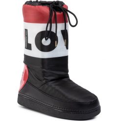Śniegowce LOVE MOSCHINO - JA24172G08JW000A Ner/Bia/Ross. Czerwone kozaki damskie Love Moschino, ze skóry ekologicznej, bez zapięcia. W wyprzedaży za 499,00 zł.