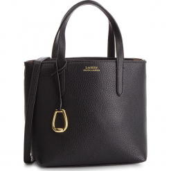 Torebka LAUREN RALPH LAUREN - Merrimack 431730284001 Blk/Taupe. Czarne torebki klasyczne damskie marki Lauren Ralph Lauren, bez wzorów, ze skóry ekologicznej, klasyczne, na ramię, bez dodatków. Za 649,00 zł.