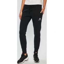 Converse - Spodnie. Czarne spodnie damskie marki Converse, s, bez wzorów, z bawełny, casualowe. Za 219,90 zł.