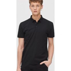 Koszulka polo - Czarny. Czarne koszulki męskie Cropp, s, bez wzorów, polo, bez rękawów. Za 49,99 zł.