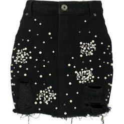 Odzież damska: Liquor N Poker DAKOTA MINI SKIRT Spódnica jeansowa black