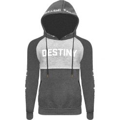 Bluza męska z kapturem ciemny szary Recea. Szare bluzy męskie Recea, xl, z napisami, z bawełny, z kapturem, bez rękawów, z kapturem. Za 58,30 zł.