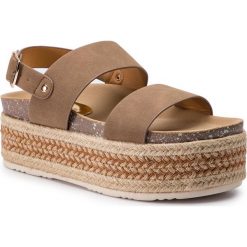 Espadryle REFRESH - 69788 Taupe. Pomarańczowe espadryle damskie Refresh, bez wzorów, ze skóry ekologicznej, bez obcasa. W wyprzedaży za 139,00 zł.