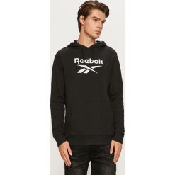 Reebok Classic - Bluza. Czarne bluzy męskie Reebok Classic, s, z nadrukiem, z elastanu, z kapturem, bez rękawów, z kapturem. Za 249,90 zł.