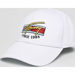 Tommy Jeans - Czapka. Białe czapki męskie marki Tommy Jeans, z bawełny. Za 179,90 zł.