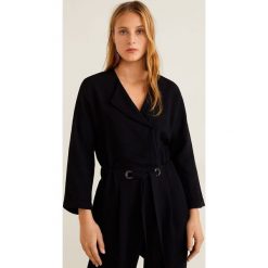 Mango - Kombinezon Amelio. Szare kombinezony z printem Mango, l, z materiału, z długim rękawem, długie. Za 199,90 zł.