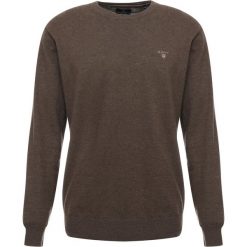 GANT CREW Sweter brown melange. Pomarańczowe swetry klasyczne męskie marki GANT, xl, z bawełny. Za 419,00 zł.