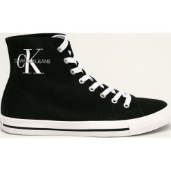 Calvin Klein Jeans - Trampki. Niebieskie trampki męskie Calvin Klein Jeans, bez wzorów, z jeansu, na sznurówki. Za 469,90 zł.