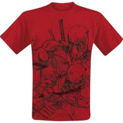 T-shirty męskie: Deadpool Sketch T-Shirt czerwony