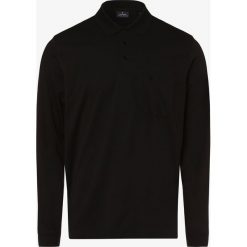 Ragman - Męska koszulka polo, czarny. Czarne koszulki męskie Ragman, m, bez wzorów, z bawełny, z długim rękawem. Za 229,95 zł.