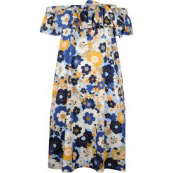 Twinset Sukienka. Sukienki damskie Twin Set, na co dzień, z nadrukiem, z tkaniny, bez kołnierzyka, bez rękawów, proste. Za 489,00 zł.