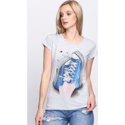 Bluzki damskie: Szary T-shirt Plimsoll