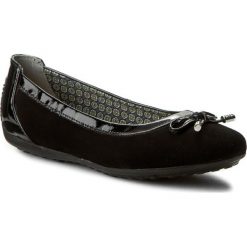 Baleriny GEOX - D Piuma Bal H D34D8H 02102 C9999 Czarny. Czarne baleriny damskie Geox, bez wzorów, z zamszu, bez obcasa. W wyprzedaży za 249,00 zł.