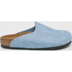 Birkenstock - Kapcie Amsterdam Bs. Szare kapcie damskie marki Birkenstock, z materiału. Za 239,90 zł.