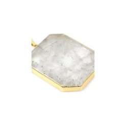 Colare Kryształ Górski Duży złoto. Żółte naszyjniki damskie Brazi druse jewelry, na co dzień, z kryształem, srebrne. Za 160,00 zł.