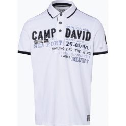 Camp David - Męska koszulka polo, czarny. Czarne koszulki polo Camp David, m, z aplikacjami. Za 279,95 zł.