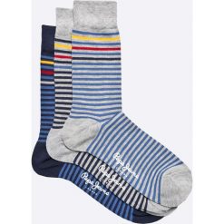 Pepe Jeans - Skarpety (3-pack). Szare skarpetki męskie Pepe Jeans, z bawełny. W wyprzedaży za 39,90 zł.