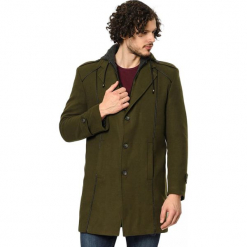 Płaszcz w kolorze khaki. Brązowe płaszcze zimowe męskie AVVA, Dewberry, m. Za 539,95 zł.