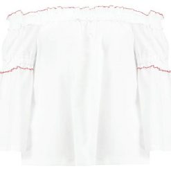 Club Monaco BOUTONE Bluzka pure white. Białe bluzki damskie marki Club Monaco, bez wzorów, z bawełny, bez kołnierzyka, bez rękawów. W wyprzedaży za 444,95 zł.