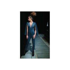 Kombinezon. Czarne kombinezony damskie Ququ design, s, bez wzorów, z tkaniny, eleganckie, bez kołnierzyka, bez rękawów. Za 210,00 zł.