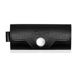 Skórzane etui na klucze SOLIER BLACK. Czarne etui męskie Solier, ze skóry. Za 34,90 zł.